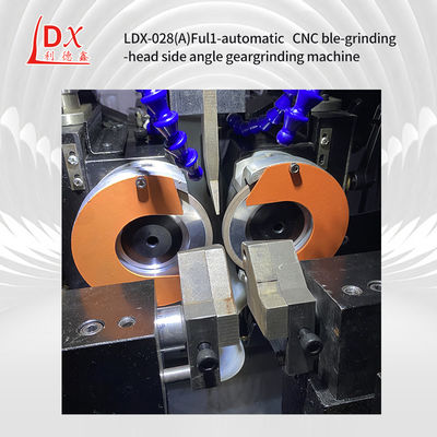 Máquina de rectificación de engranajes de doble cabeza de rectificación con hoja de sierra circular CNC completa LDX-028A