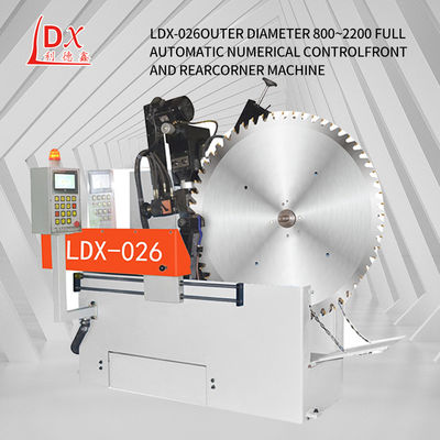 LDX-026 Diámetro de molienda 500-2200MM Máquina de molienda de punta y ángulo trasero de hoja de sierra circular CNC completa