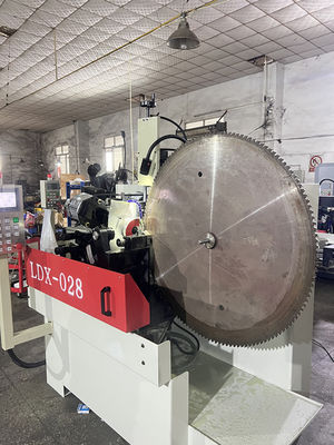 LDX-028A Gran máquina de rectificación de engranajes de aleación de aleación CNC con hoja de sierra de doble cabeza de rectificación