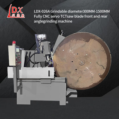 LDX-026A1500MM Máquina de rectificación de ángulo delantero y trasero de hoja de sierra de carburo CNC completa