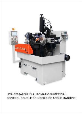 LDX-028A Máquina de afilado lateral de hoja de sierra circular con doble cabeza de rectificación CNC de servo completo
