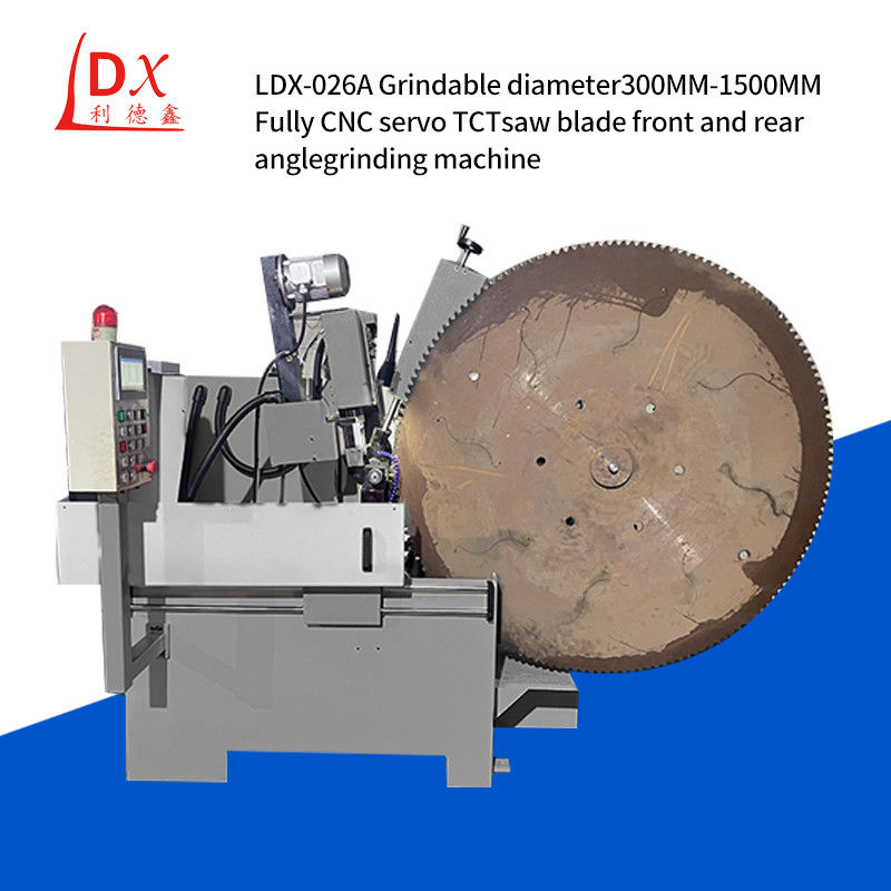 Gran servo CNC de la hoja de molienda circular de la sierra delantera y trasera del ángulo de molienda de las hojas de sierra LDX-026A