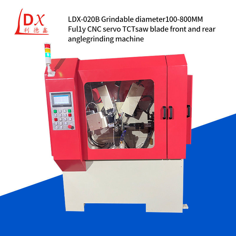 LDX-020B Máquina de rectificación de punta de sierra CNC TCT cerrada frontal y posterior