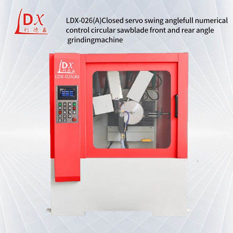 Máquina de rectificación de hojas de sierra circular TCT de CNC frontal y trasera completamente cerrada LDX-026A