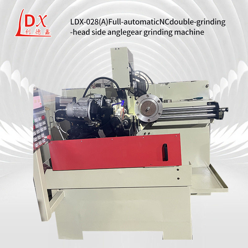Máquina de molienda de ángulo lateral de doble cabeza de molienda con hoja de servocerra CNC completa LDX-028A