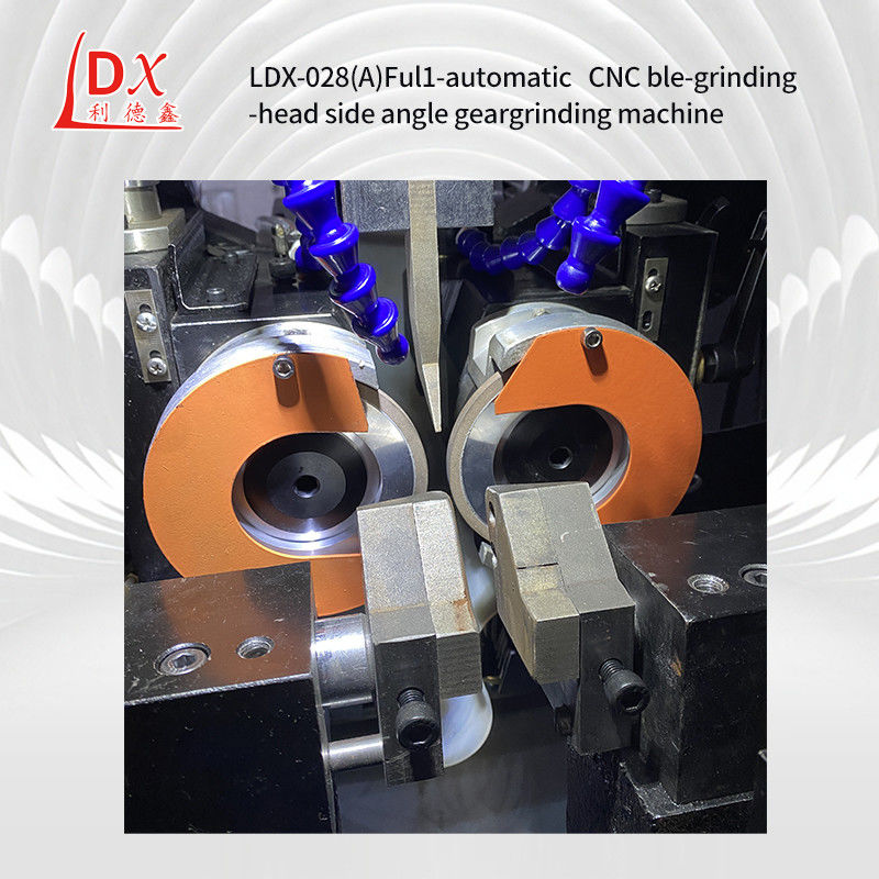 Máquina de rectificación de engranajes de doble cabeza de rectificación con hoja de sierra circular CNC completa LDX-028A