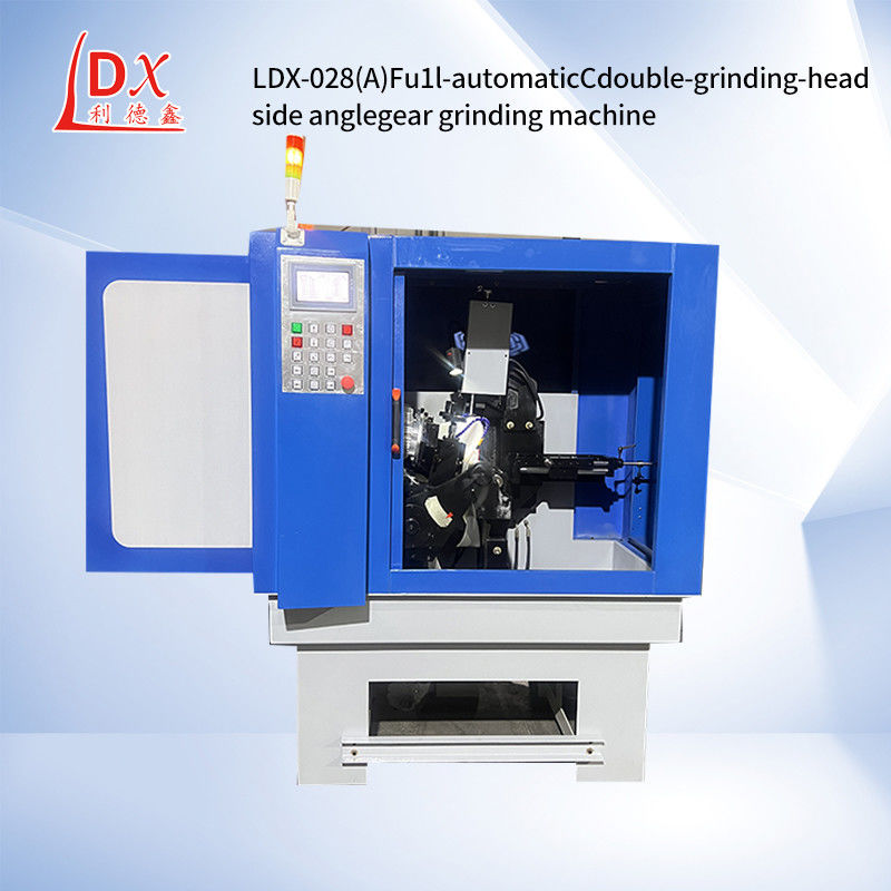 Máquina de rectificación de ángulo lateral de doble cabeza de rectificación con hoja de sierra TCT CNC de servo completo LDX-028A