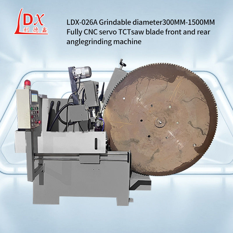 Máquina de molienda de ángulo frontal y trasero de hoja de sierra circular CNC grande y personalizada LDX-026A
