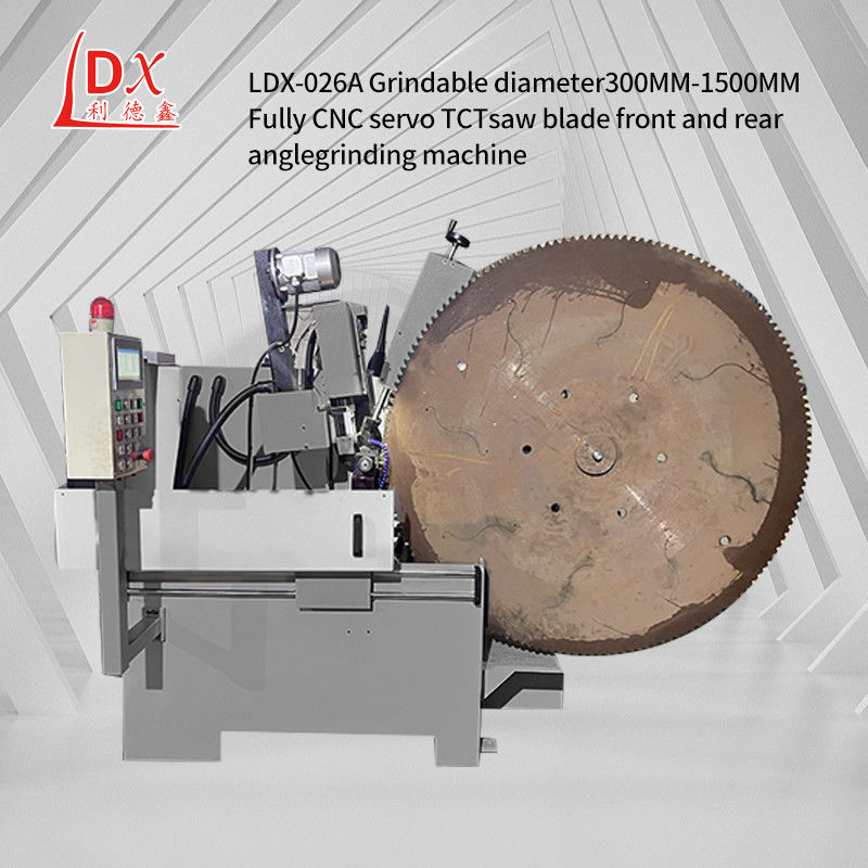 LDX-026A Diámetro de molienda 250-1500MM Máquina de molienda de hoja de sierra circular de alimentación servo CNC completa