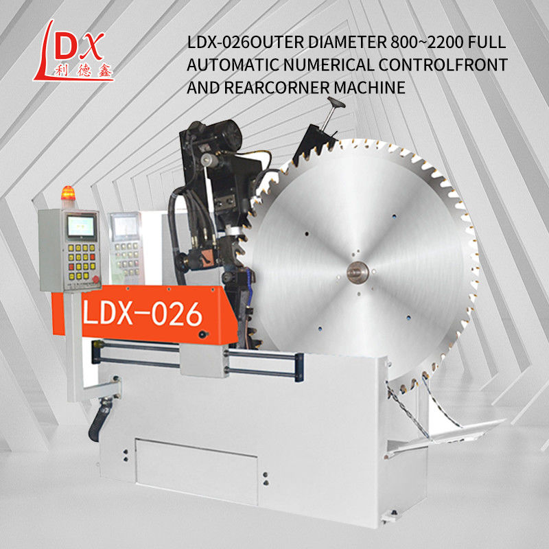 LDX-026 Diámetro de molienda 500-2200MM Máquina de molienda de punta y ángulo trasero de hoja de sierra circular CNC completa