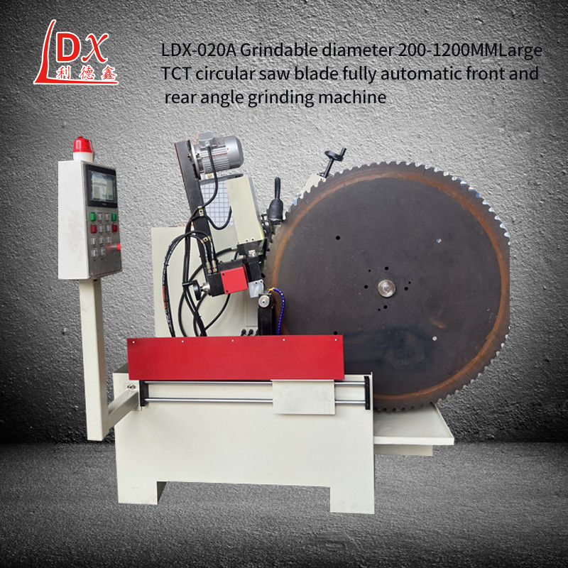 LDX-020A 200MM-1000MM Diámetro TCT Cuchilla de sierra circular Máquina de rectificación de engranajes de ángulo delantero y trasero