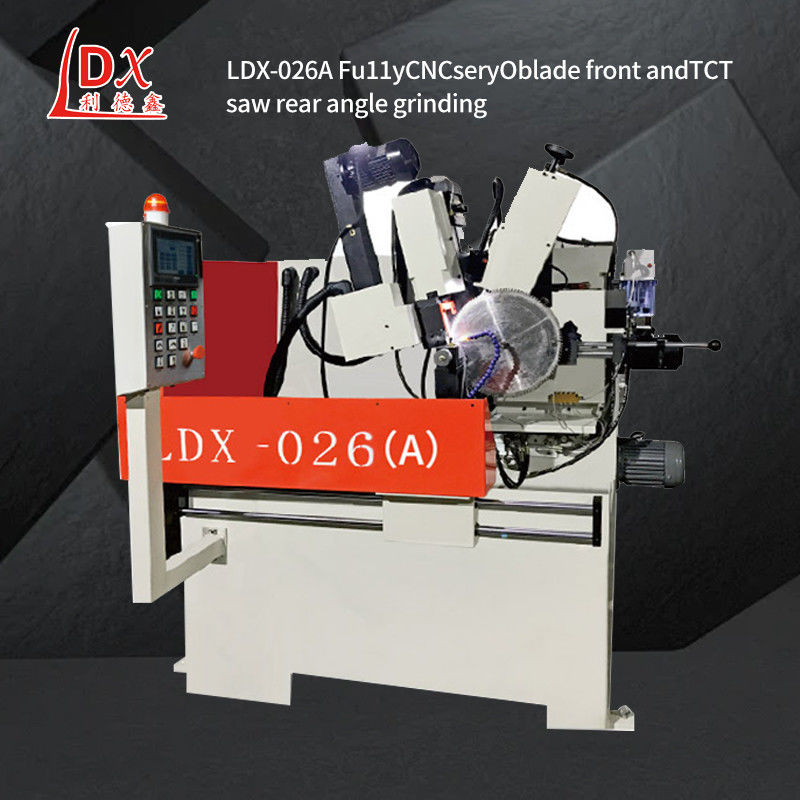 LDX-026A Máquina de molienda de punta y ángulo trasero con hoja de sierra circular CNC TCT