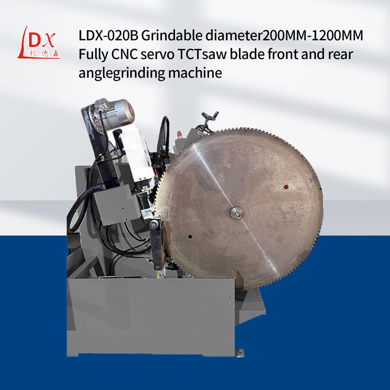 LDX-020B Máquina de molienda de hoja de sierra circular CNC Automático de giro de ángulo de molienda de escalera de dientes