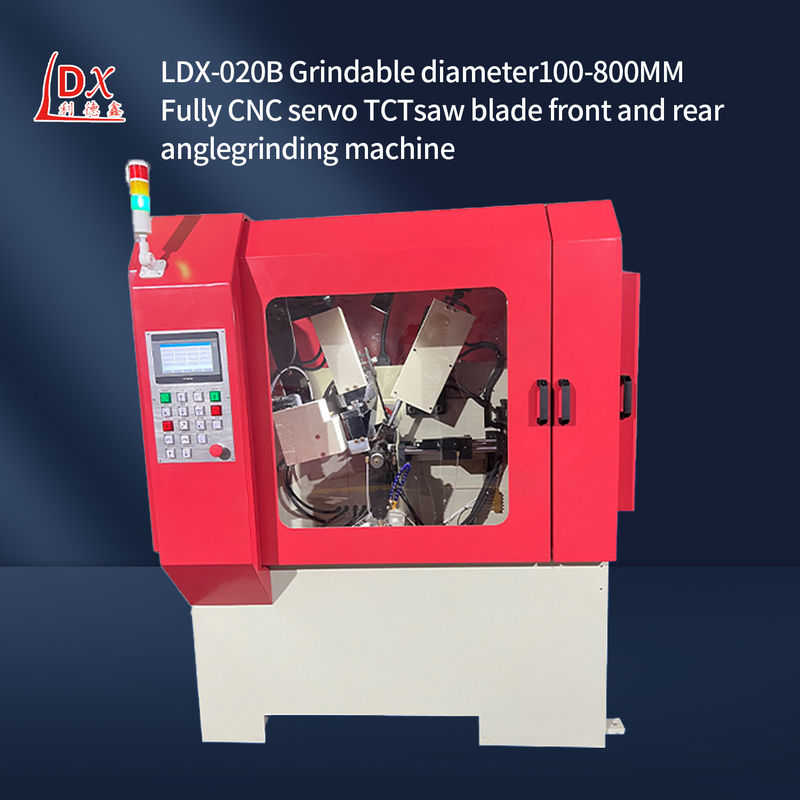 LDX-020B Servo alimentación completa de CNC hoja de sierra delantera y trasera máquina de molienda de ángulo